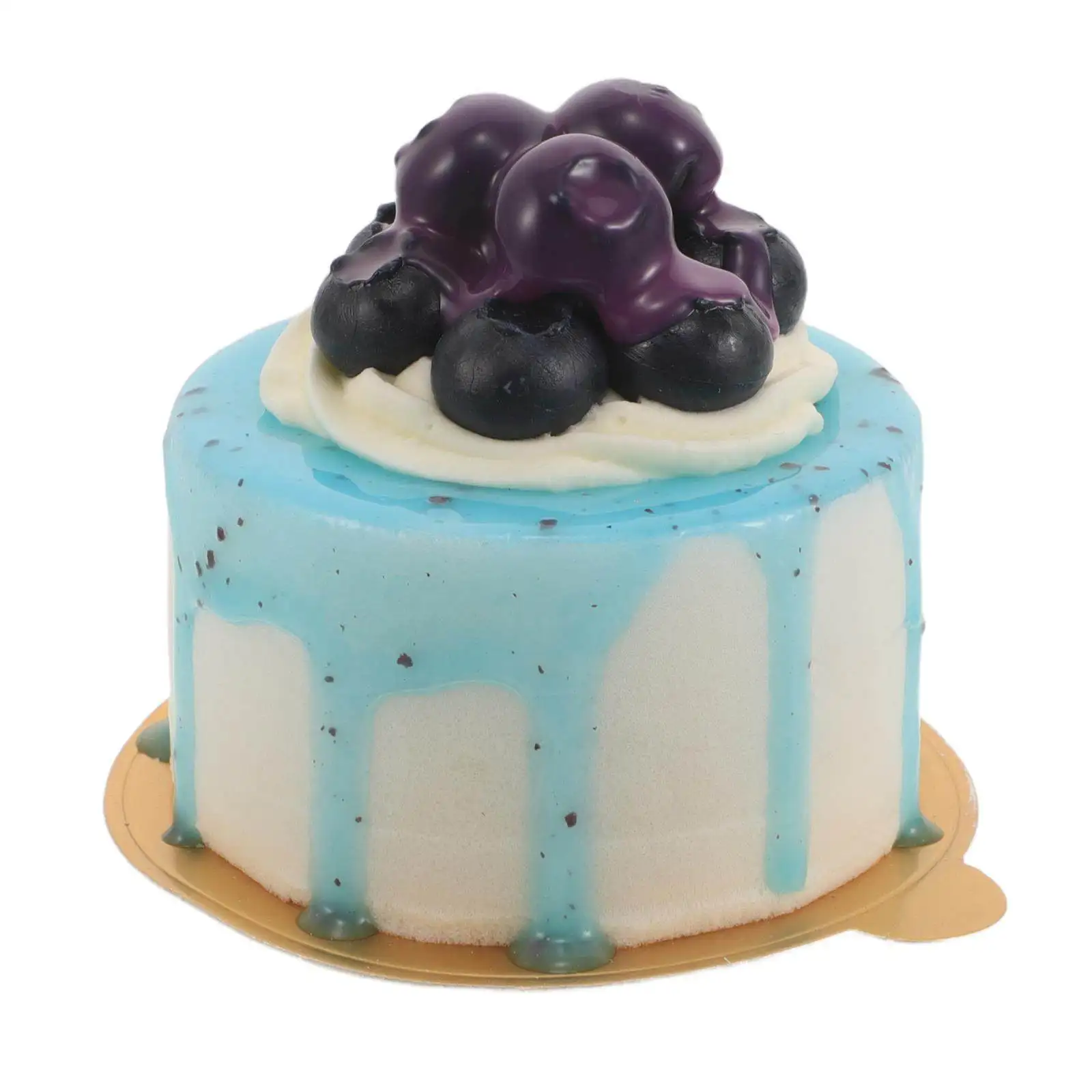 Simulated Jam Fruit Cake Refrigerator Magnet Realistic Artificial Birthday Cake Blueberry Decoration Food Magnet for Wedding