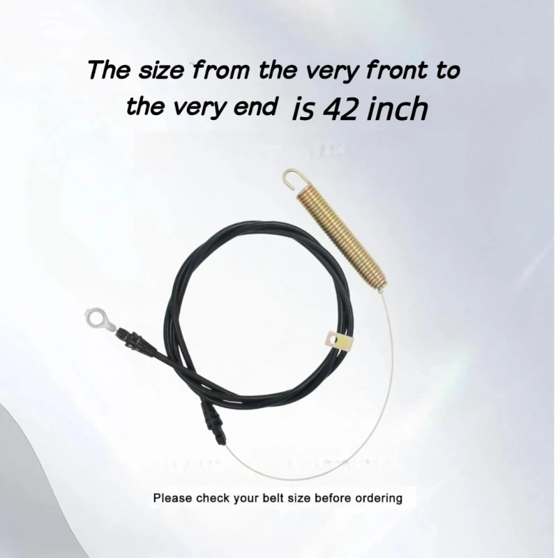GY21106 GY20156 Lawn Equipment Mowers Deck Cable for PTO Engagement Maintenance, One Control Cable with Spring high quality