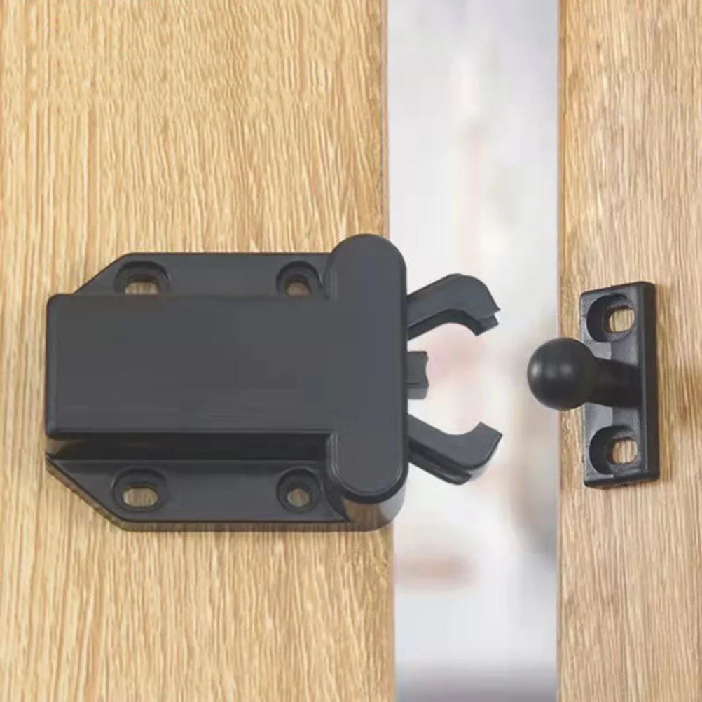 

4Pcs Plastic Push Latch Self-Locking Device Cupboard Door Rebounding Touch Latches Safe Lock Drawer Safe Push Latch