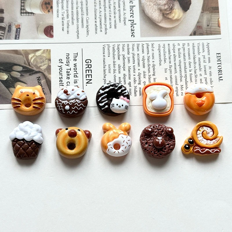 1PC ตุ๊กตาสัตว์อาหารและเล่นขนมปัง Miniature จําลองเด็กเล่นของเล่นอาหารตกแต่งบ้านของขวัญเครื่องประดับอุปกรณ์เสริม