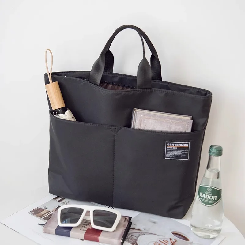 Minimally Portable Oxford Canvas Computer Bag Business Briefcase Tote Bags for Woman Shoulder Bag Shopping Bags Bolsos Mujer
