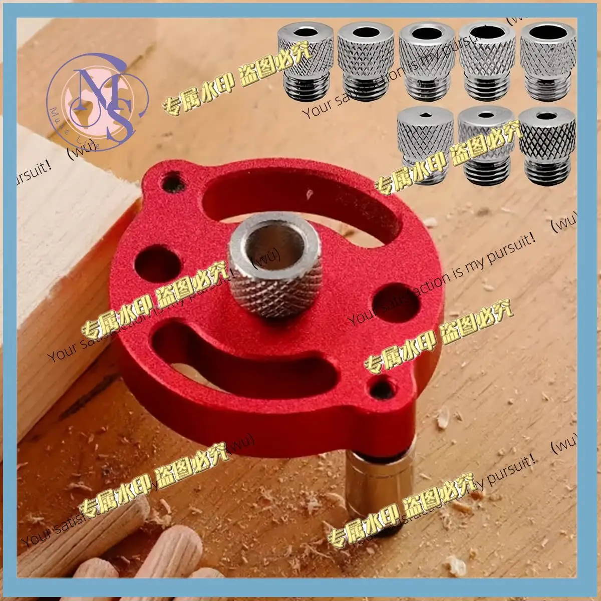 Self-centering tenon fixture, hand-held drilling guide for straight holes, a bestseller