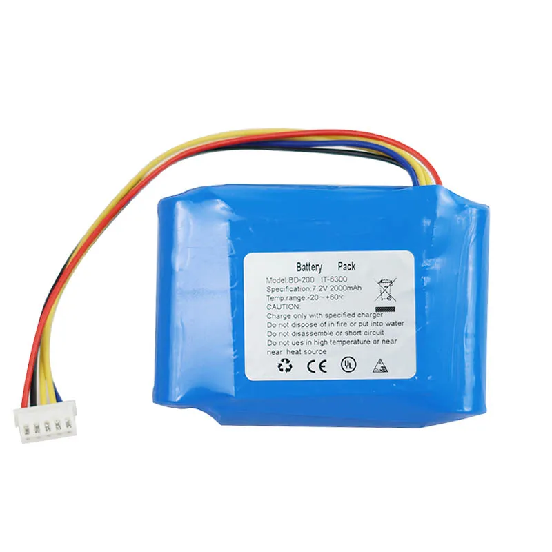 NI-MH 7.2V 2000mAh Replacement BL-2000 BD-200 I76300 IT-6300 YBC-800A ART-3000B Battery for M e d i cal O T D R