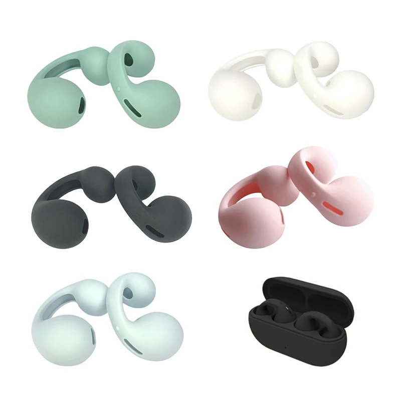 Silicone Earphone Case For Ambie Sound Earcuffs AM-TW01 Earpads Ear Caps In-Ear Covers Tips Eartips Ear Buds Cups