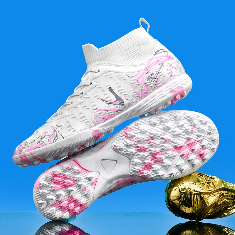 Neue Herren-Fußballschuhe für Rasen, Ultraleichte Sport-Indoor-FG-Turf-Futsal-Erwachsenen-Fußballstiefel, Rutschfeste Komfortable Stollenschuhe – Detail 34