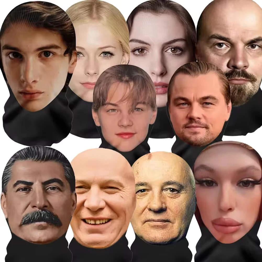 Máscara 3D Impresa 2026, Divertida, de Malla, Cubre Rostro Completo, Elástica, para Cosplay, Balaclava, Gorro, Cubrecabezas