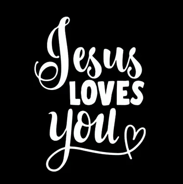 car sticker creative jesus loves you sticker text window sticker high quality car decoration pvc waterproof sunscreen 15cm