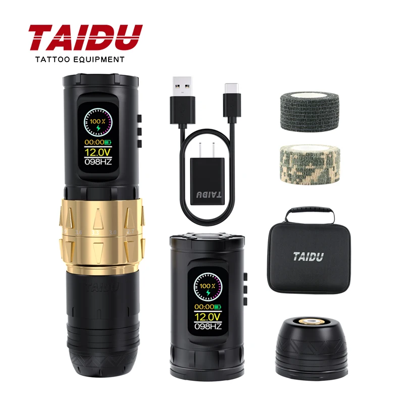 TAIDU Mengqing Upgrades Tattoo Pen Multiple Modes Machine for Tattoo Machine Long Life Battery Liner and Shader Tattoo Machine