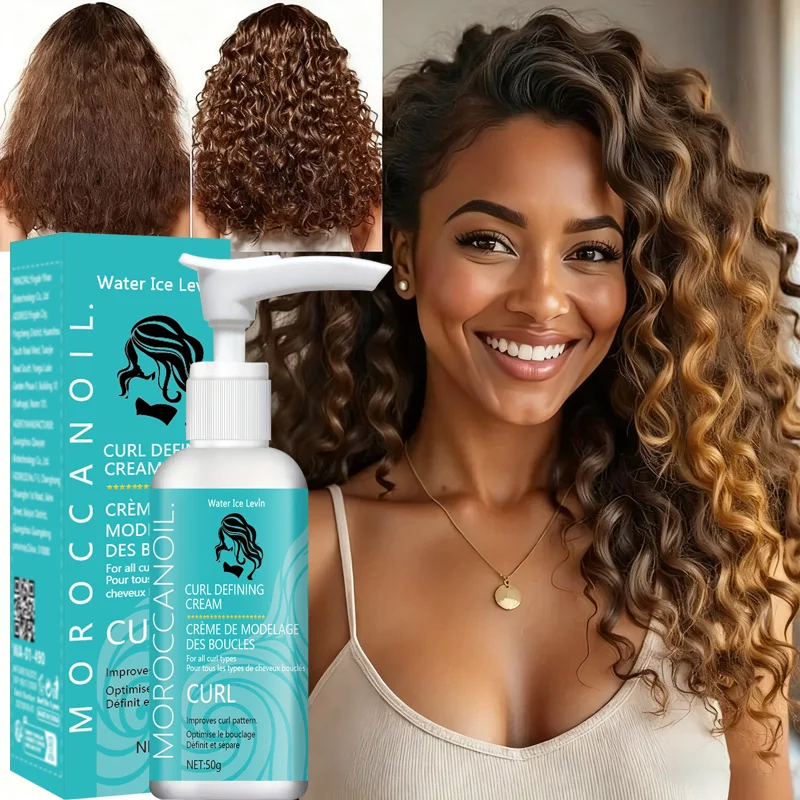 Curl Defining Cream with Keratin & Biotin - Fast Drying, Frizz Control, Bouncy Shine, Winter Hair Care, All Curl Types