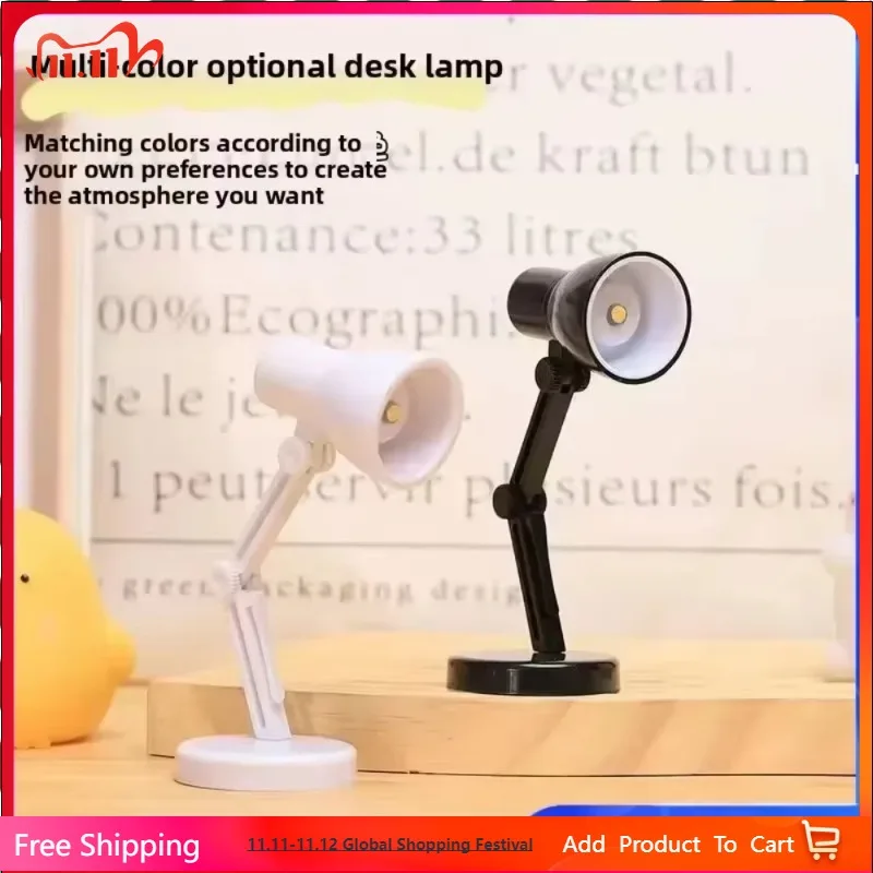 

LED Mini Desk Lamp with Clip Portable Creative Reading Light Night Lamp for Student Dormitory Bed Table Bedroom USB Powered LED
