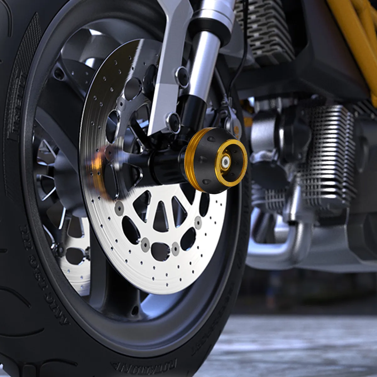 2Pcs Premium Alloy Front Fork Cup for Motorbike Anti-Collision Protection Strong Durability Easy Install Bright Color Decoration