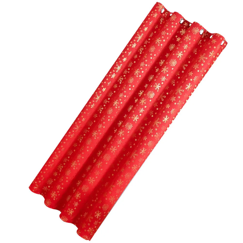 

Christmas Blackout Snowflake Curtain Xmas Window Drape Bedroom Living Room Festive Decor Christmas Bedroom Curtain