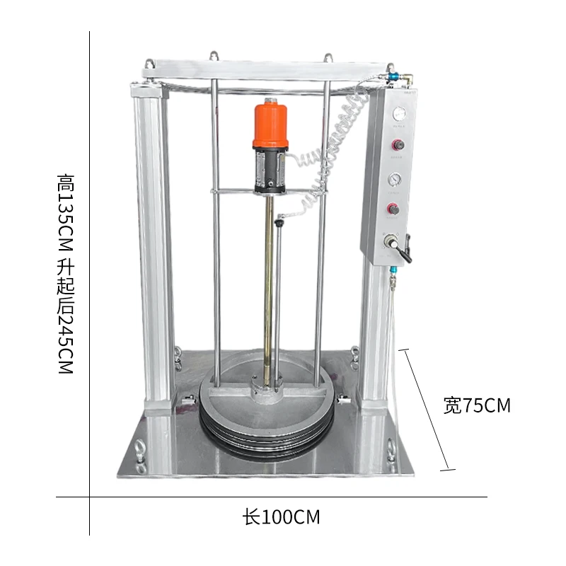 Pneumatic large flow butter filling machine