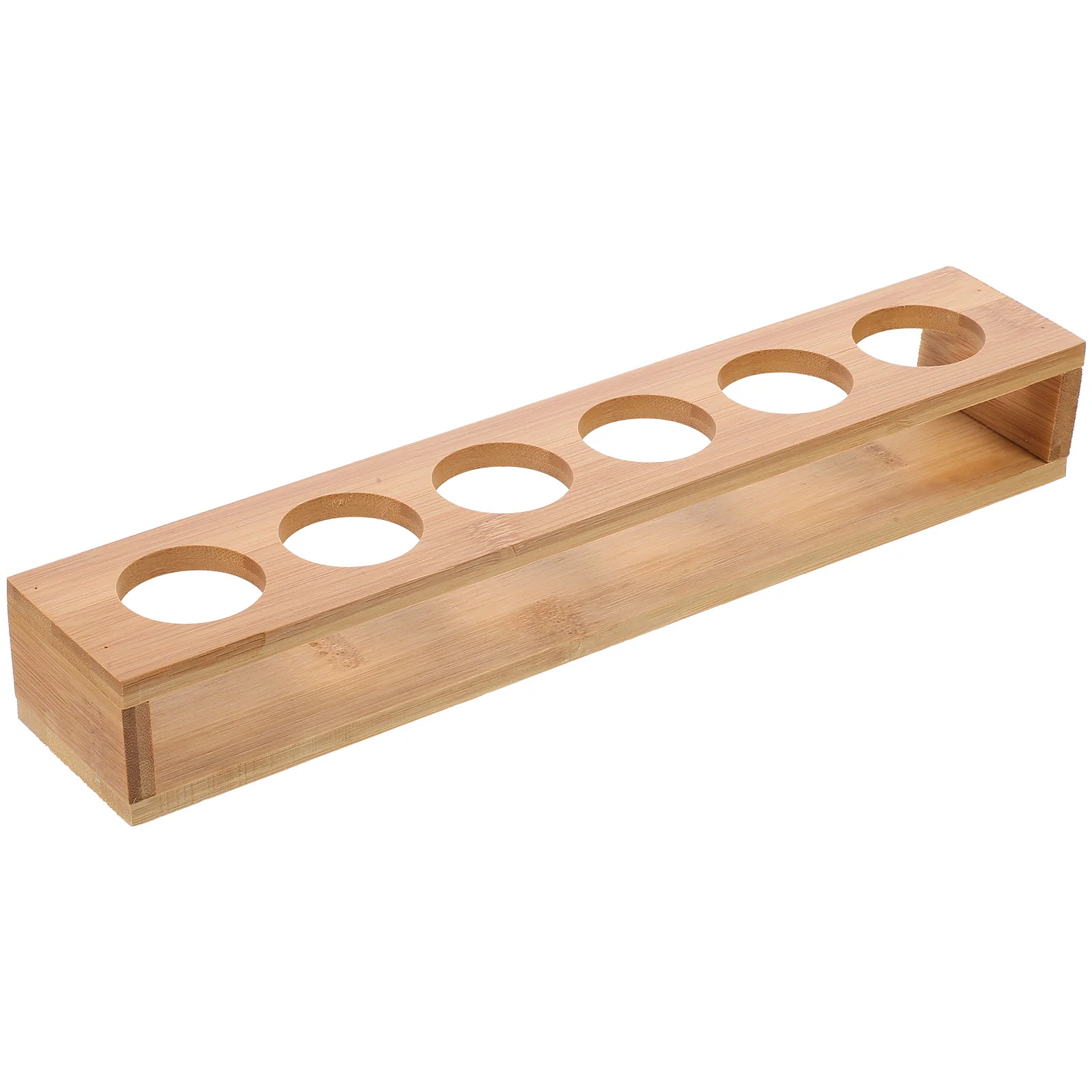 

Cup Holder Wooden Glasses Organizer Whiskey Cups Display White Small Cocktail Storage Shot Tray Rack