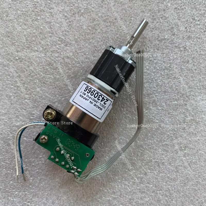 secondhand Japan Namiki hollow cup DC gear motor 22CL-3501PG, reduction ratio: 80:1, voltage: 12VDC, output speed: 120 rpm