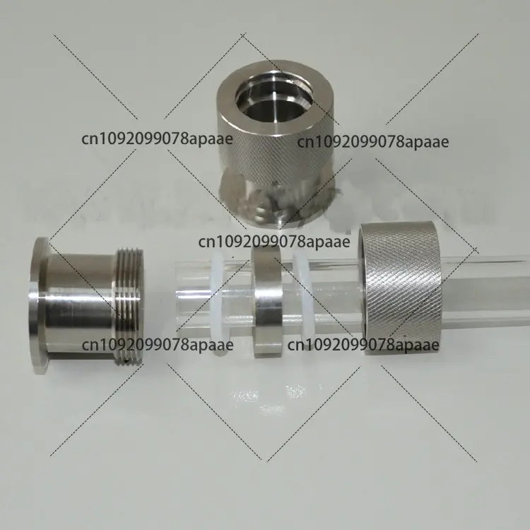 Stainless Steel Quartz Pipe Joint KF16 KF25 Flange Connection Quartz Pipe Joint