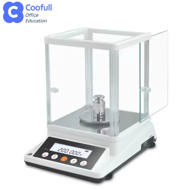 COOFULL 110g 0.0001g 0.1mg Analytical Balance with LCD Glass Windproof Stable