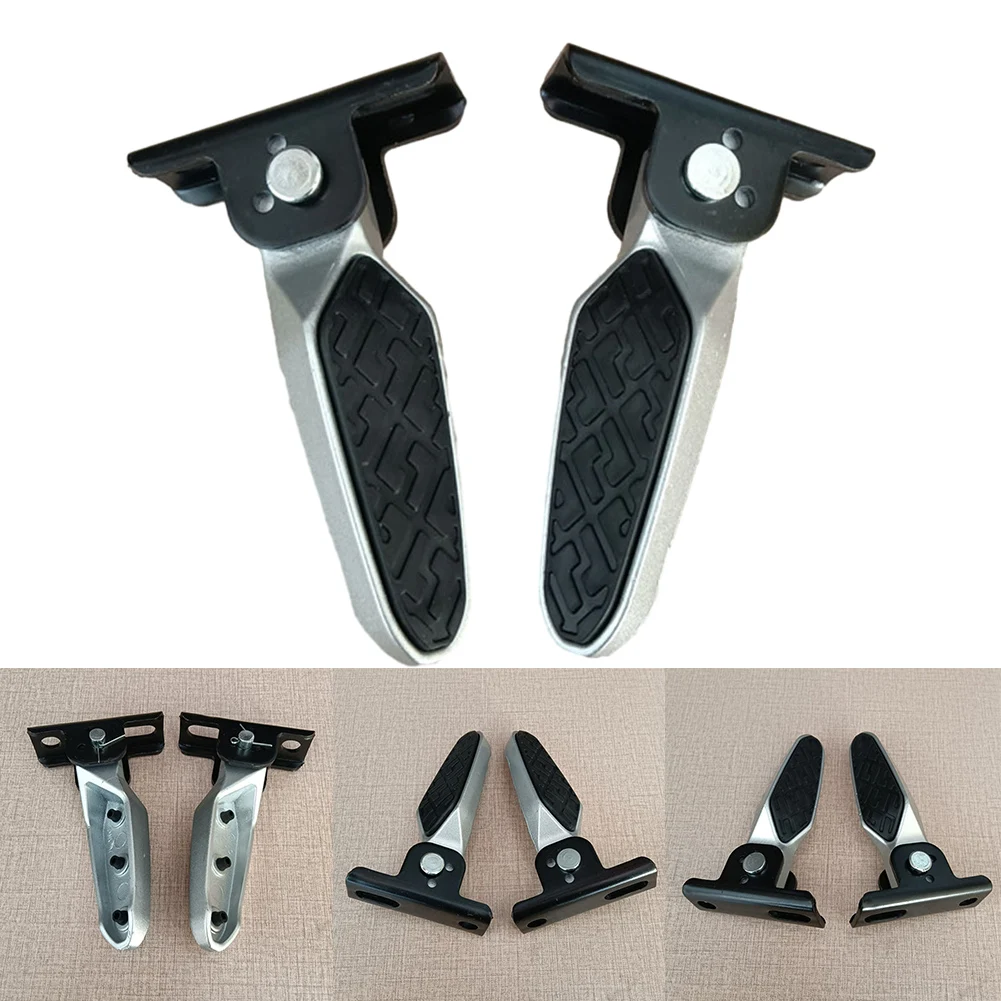 1 Pair Pegs Aluminum Alloy Electric Bicycle Vehicle Side Folding Pedals Pegs Folding Pegs For E-bike Motorcycle Accessories