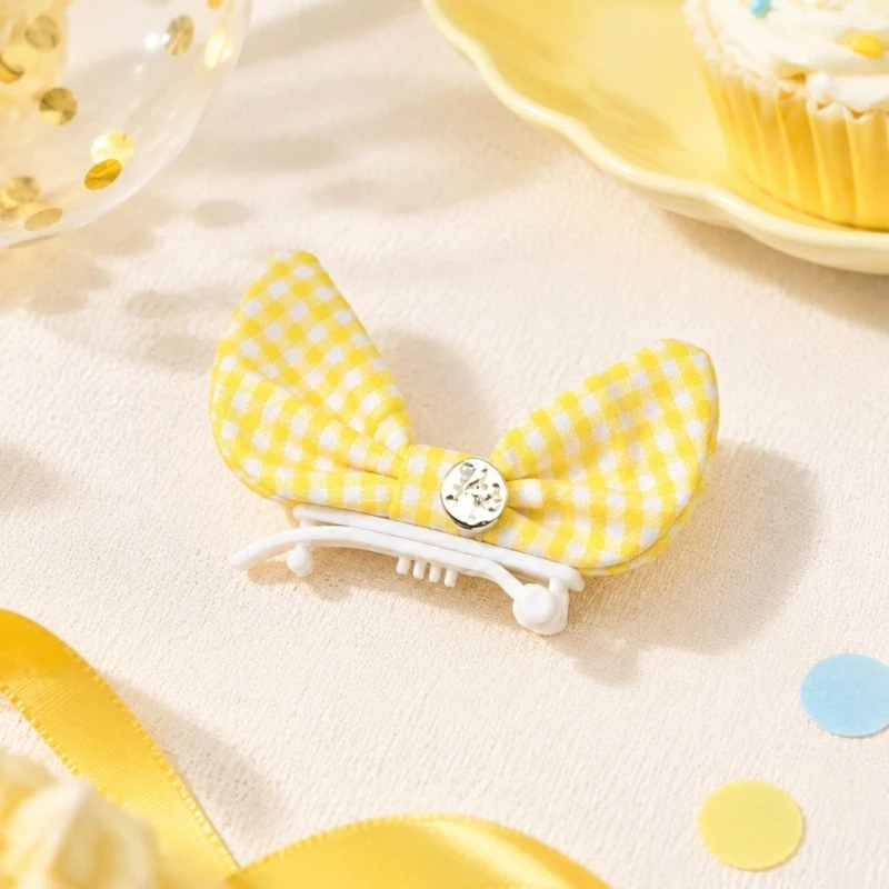 Square-Motifs Pet Hair Accessory for Housecats and Small Dogs, Long-Eared Fabric Design for Outfits and Pet Photos Y5GB