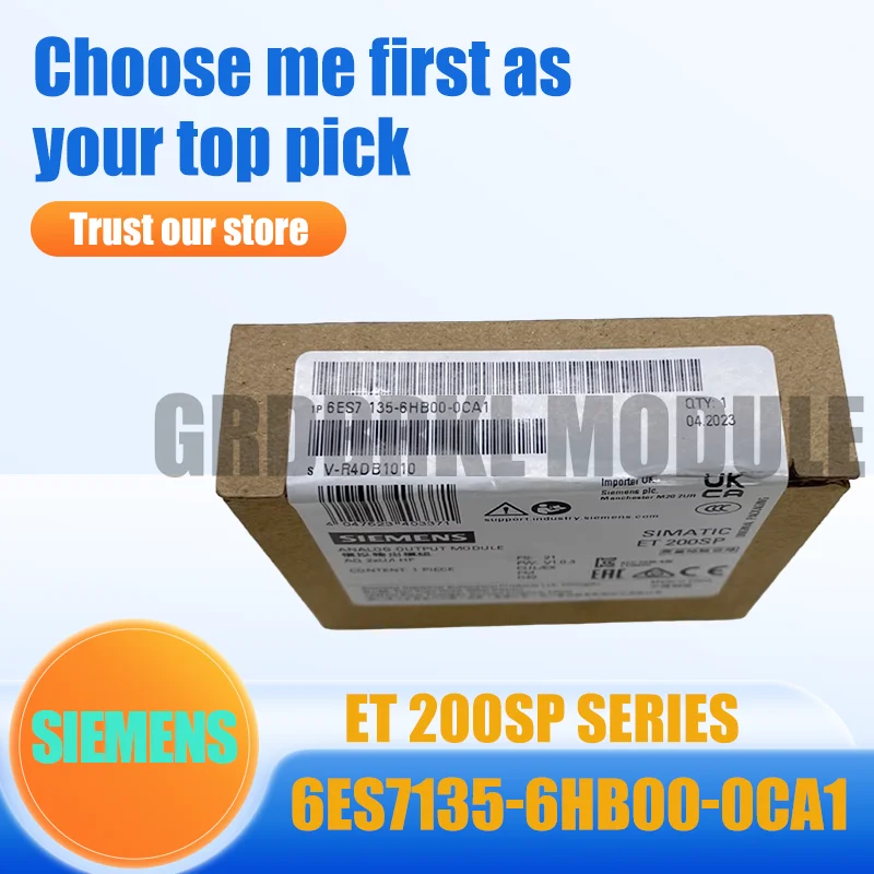 

New Original SIEMENS 6ES7135-6HB00-0CA1 6ES7 135-6HB00-0CA1 ET200SP analog output module