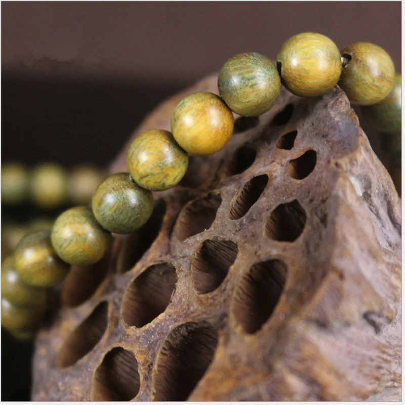 Natural Fragrant Wooden Verawood Beads Bracelets 8mm Long Stretch Necklace for Lady BRO933