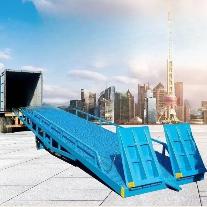 Manual electric mobile boarding bridge container loading ramp unloading platform large tonnage non-standard 8 tons