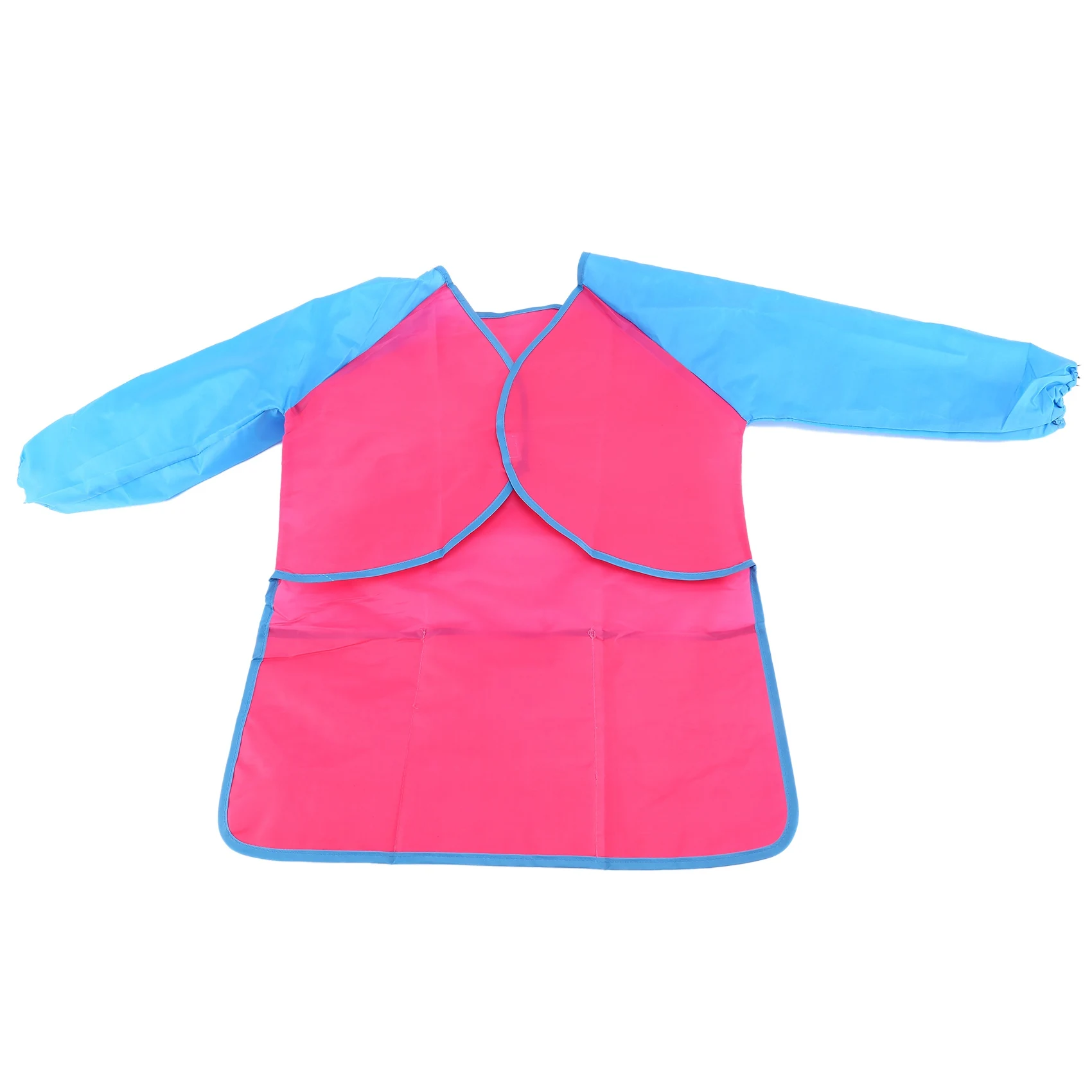 

AS96-упаковка из 2 детских художественных халатов, детские водонепроницаемые фартуки для рисования с длинными рукавами и 3 карманами для детей от 2 до 6 лет