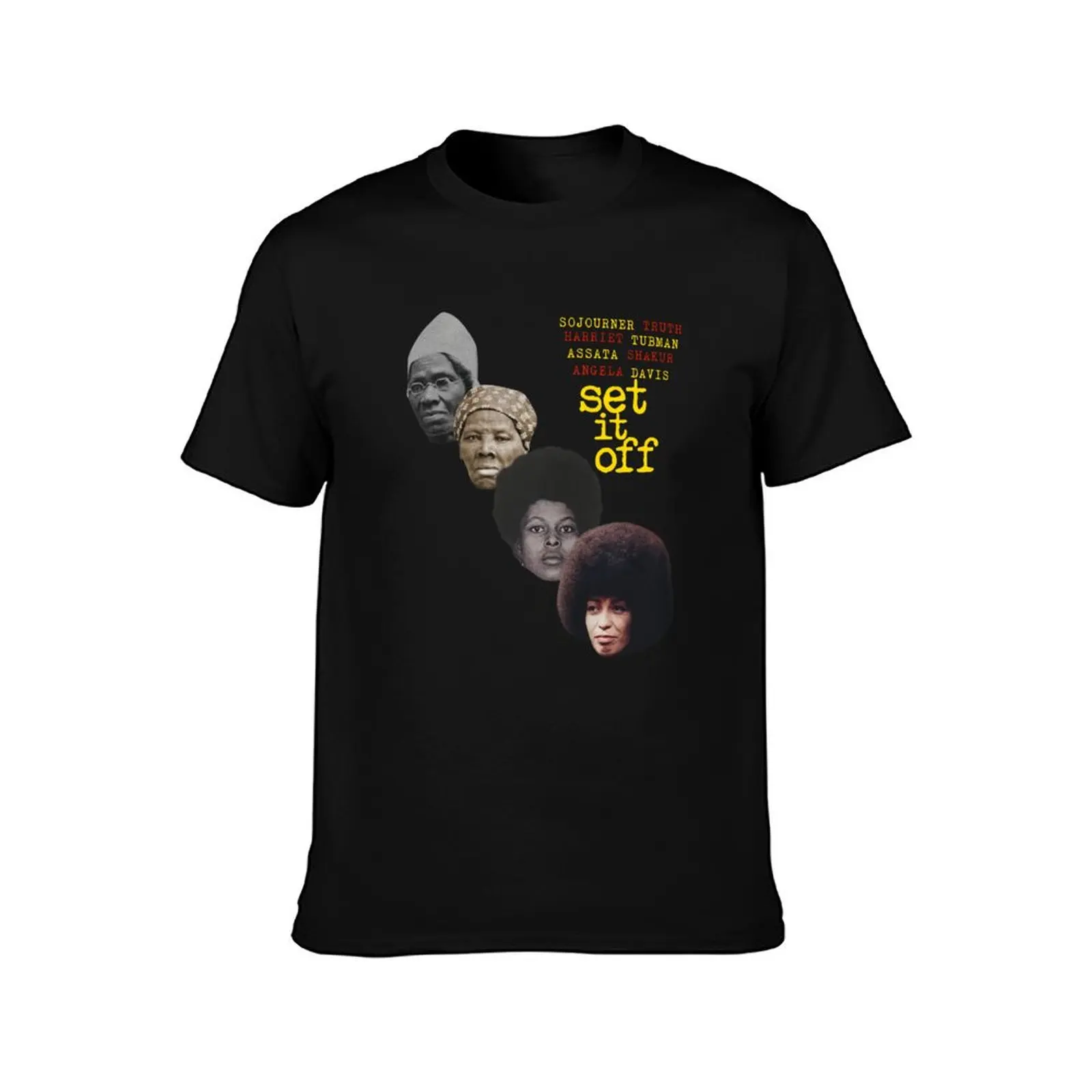 Teekura Sojourner Truth Harriet Tubman Assata Shakur Angela Davi.S Set It Off 00 Graphic Tee For Teens Casual Vintage Te T-Shirt