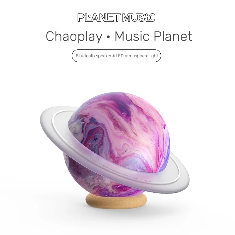 Wireless Music Planet Bluetooth Audio Personality Creative Design Infinitely Portable Flash Cool Light Speaker High-quality Gift