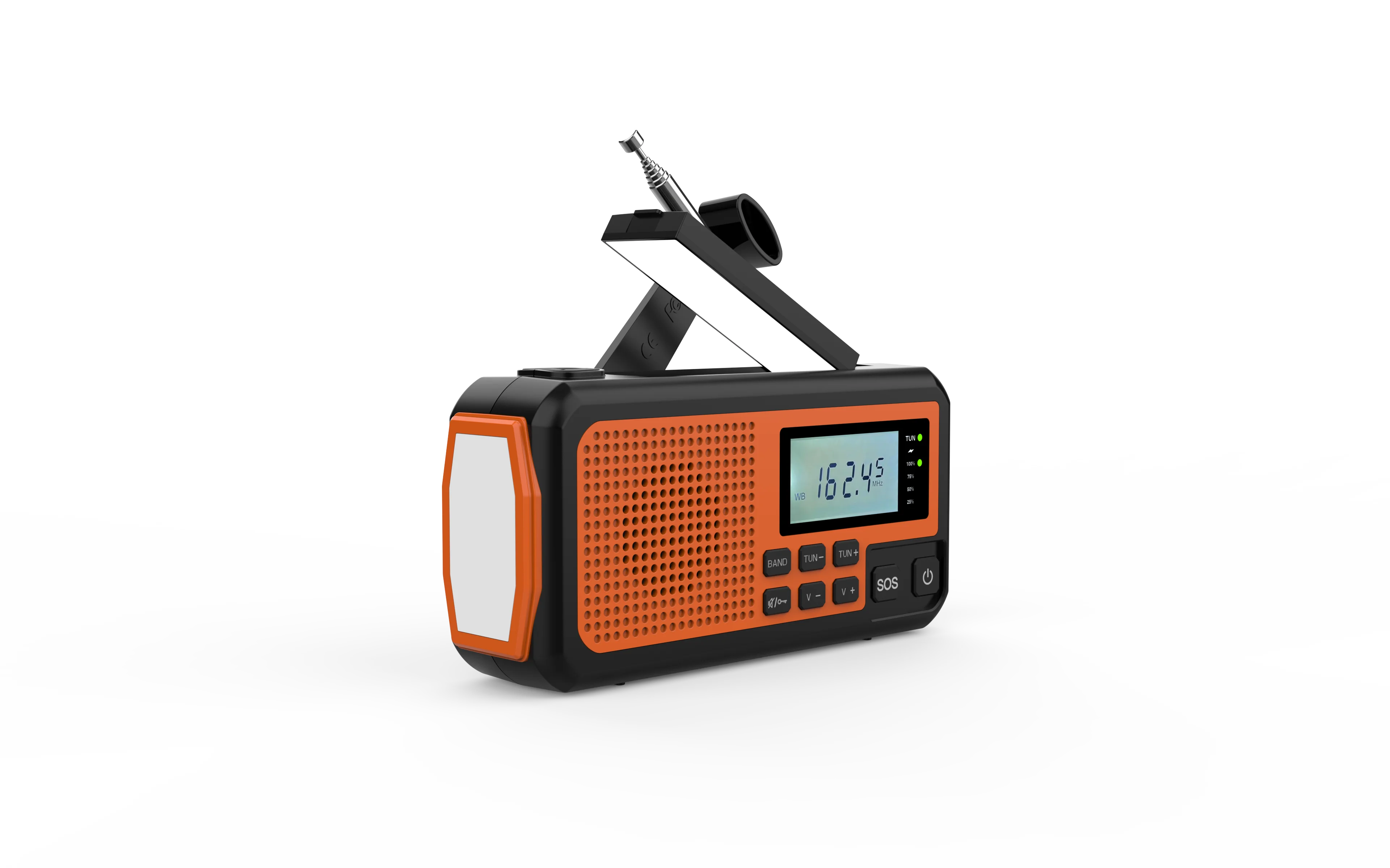 NEW Emergency Radio 4000mAh Power Bank Solar Hand Crank Radio AM/FM/SW Portable rechargeable Radio SOS Alarm reading lamp Torch