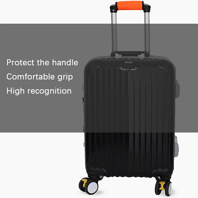 Neoprene Luggage Handle Cover Comfortable Soft Suitcase Wrap Grip Stroller Armrest Protective IdentifierDurable Travel Accessory