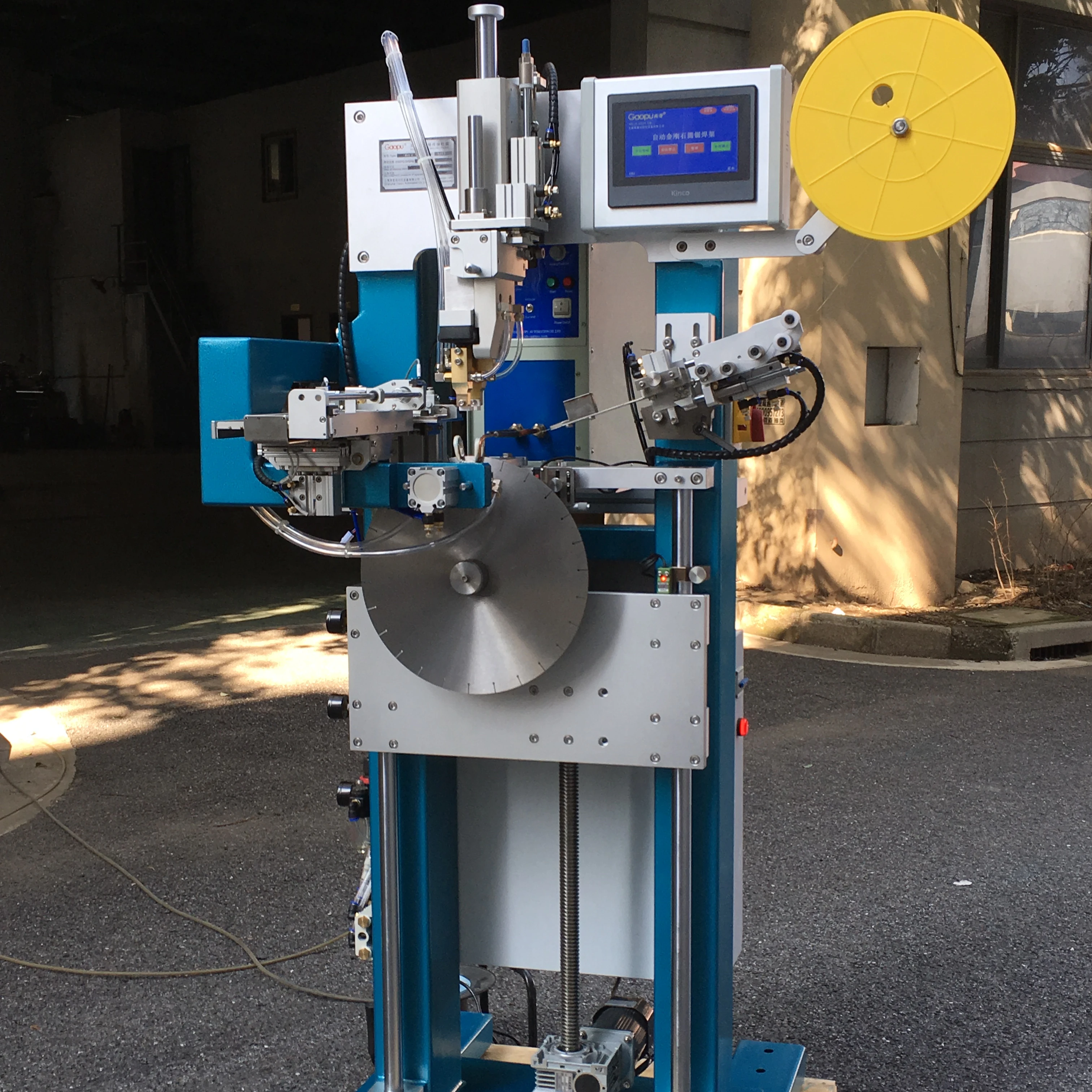 Semi Auto Saw Blade Marble Blade Brazing High Frequency Induction Heating Brazing Welder Frame