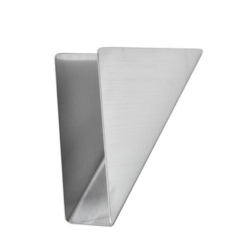 Stainless Steel Triangles Paper Towel Holder Kitchen Countertop Napkin Dispenser Home Office Tissue