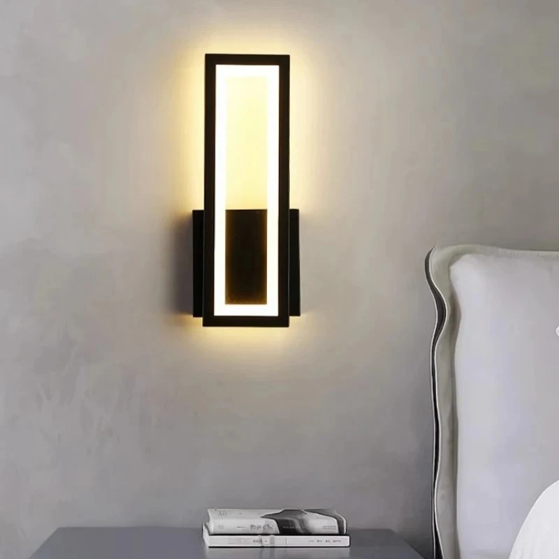 Modern Creative Wall Light LED Simple TV Background Wall Lights Bedroom Bedside Wall Lamp Decorations Kitchen Indoor Lighting