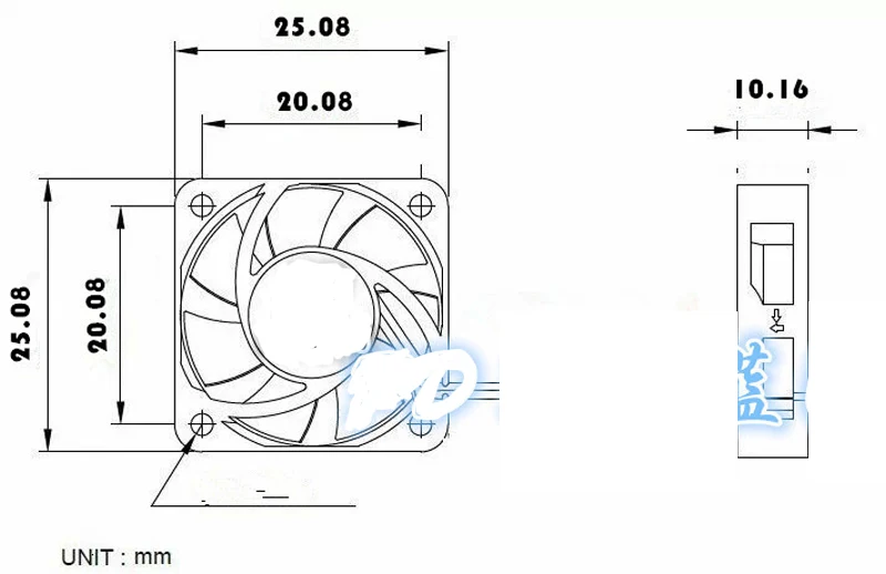 New 2510 DC12V 5V 24V USB 2.5cm Notebook silent cooling fan air blower