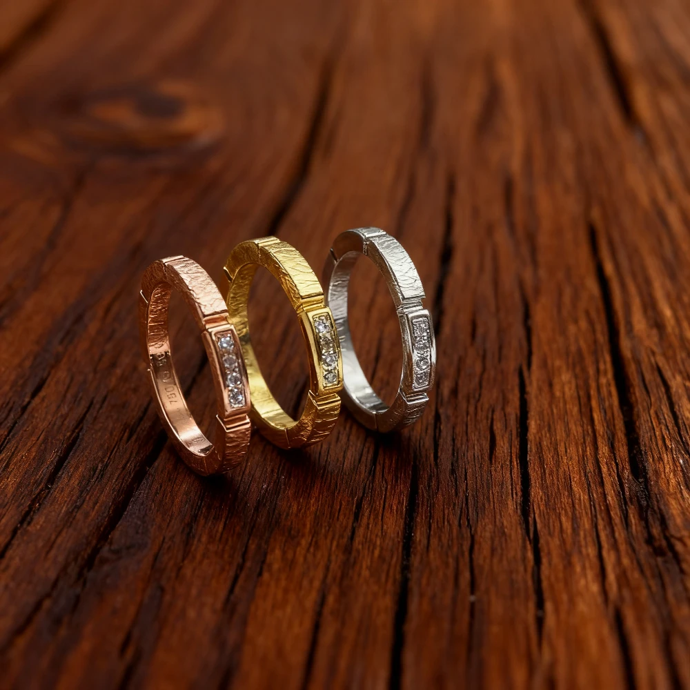 

2025 New Elegant accessories Unisex Diamond Multi-Section Ring - Crafted Elegance for Couples