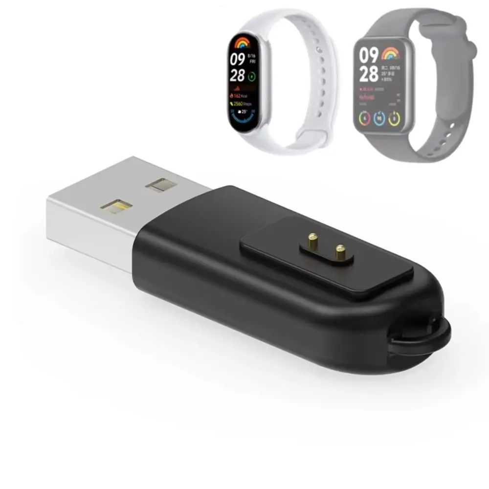 Mini USB Charger Dock Adapter Charger Stand Power Charge Holder for Xiaomi Band 9/8/Pro/Redmi Watch 4/3 Active Smart Band 2