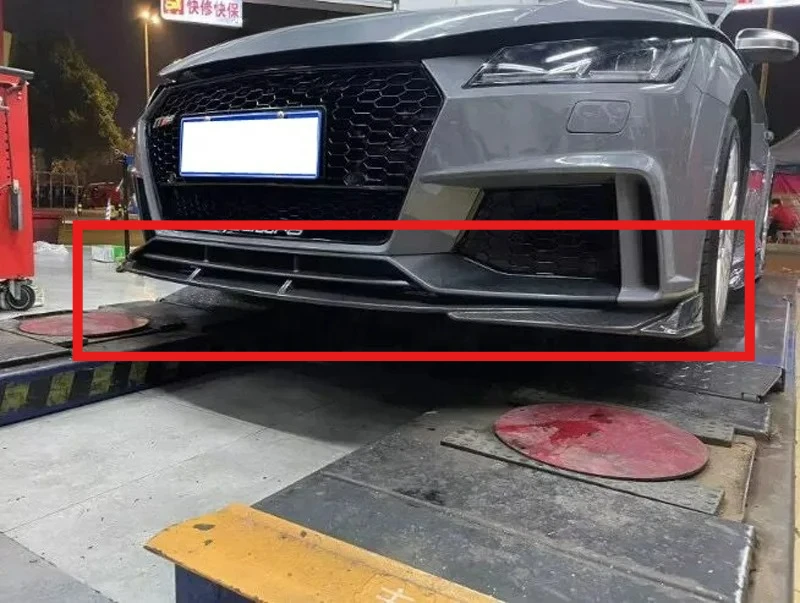 

Scratch-Resistant FORAudi TTRS MK3 8S Front Bumper Lip Spoiler Separator Carbon Fiber 2015-2019