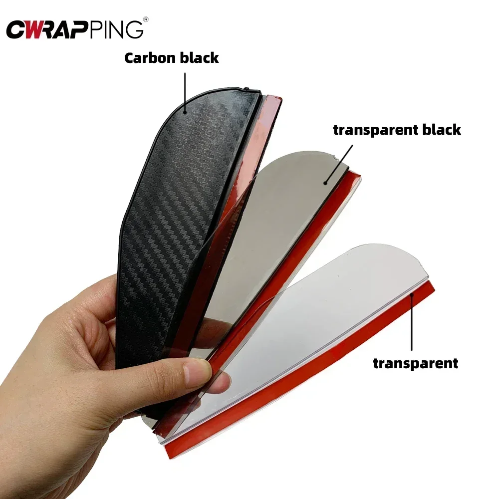 2Pc Car Rearview Mirror Rain Eyebrow Carbon Fiber Universal Auto Clear Rear View Rainproof Protector Stickers for Car Accessorie