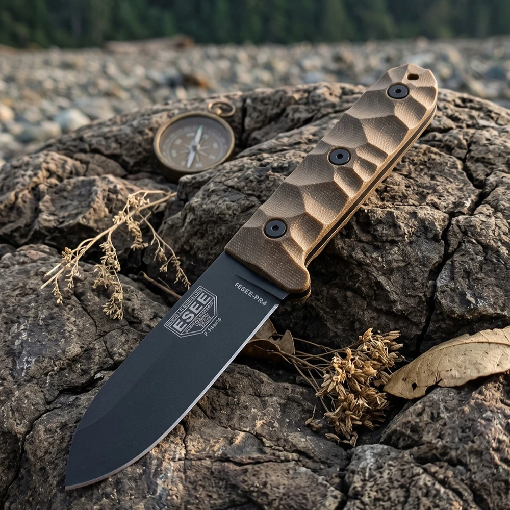 Нож ESEE PR4 с прямым лезвием  – обзор и цена Bushcraft Knife Fixed