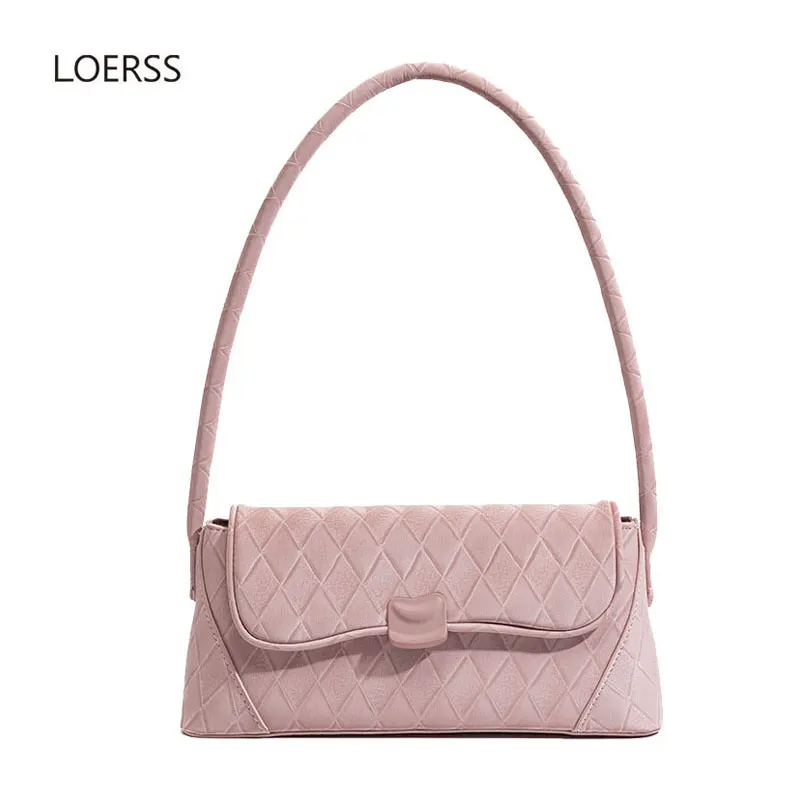 

LOERSS Fashion Underarm Bag Women's PU Leather Shoulder Bags Urban Underarm Bag Versatile Handbags and Purse Commuter Bag