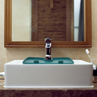 TPE Faucet Guard Splashing Proof Draining Rack Kitchen Sink Storage Sponge Basket Anti Splash Mat Practical Sink Board