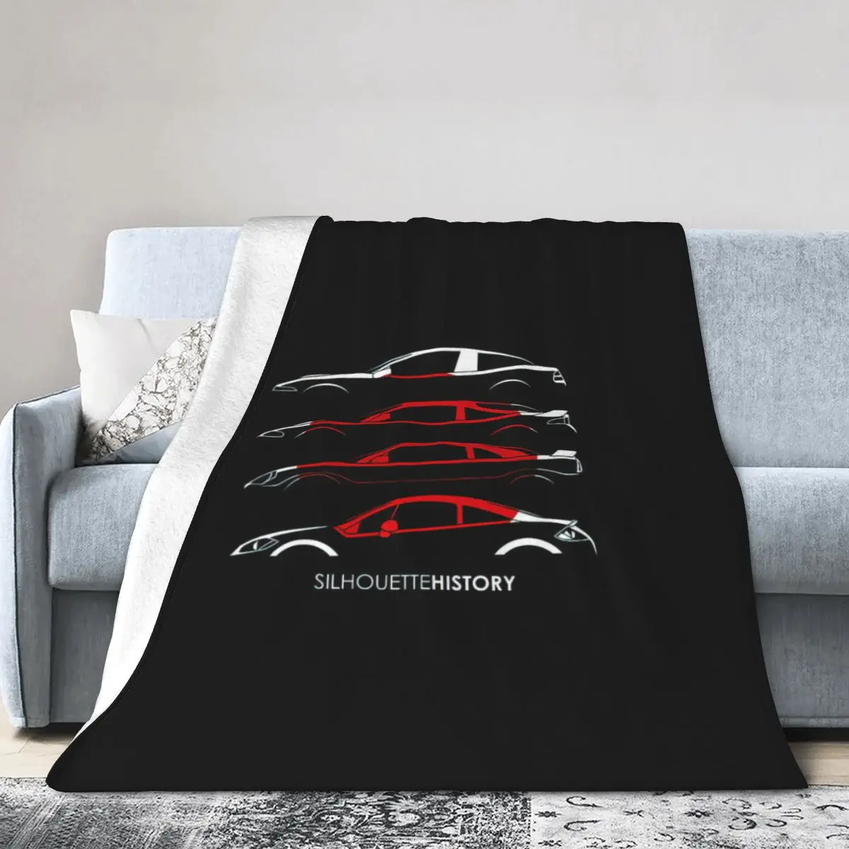 Triple Diamonds Coupe SilhouetteHistory Bed Blanket Flannel Blanket Flannel Blanket Air conditioning blanket