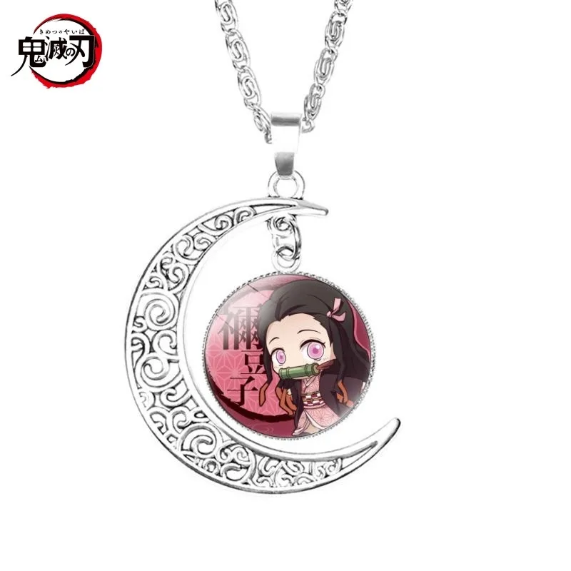 Demon slayer anime dos desenhos animados mercadoria nezuko agatsuma zenitsu colar moda personalizado versátil na moda colar para meninas