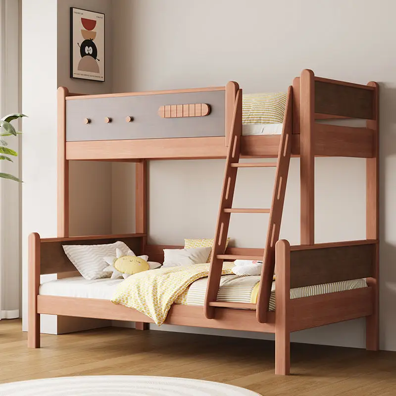 All solid wood children's bed upper and lower beds, mother and childbeds, small apartment bunkbeds 1.2 meters 1.5 simple multi