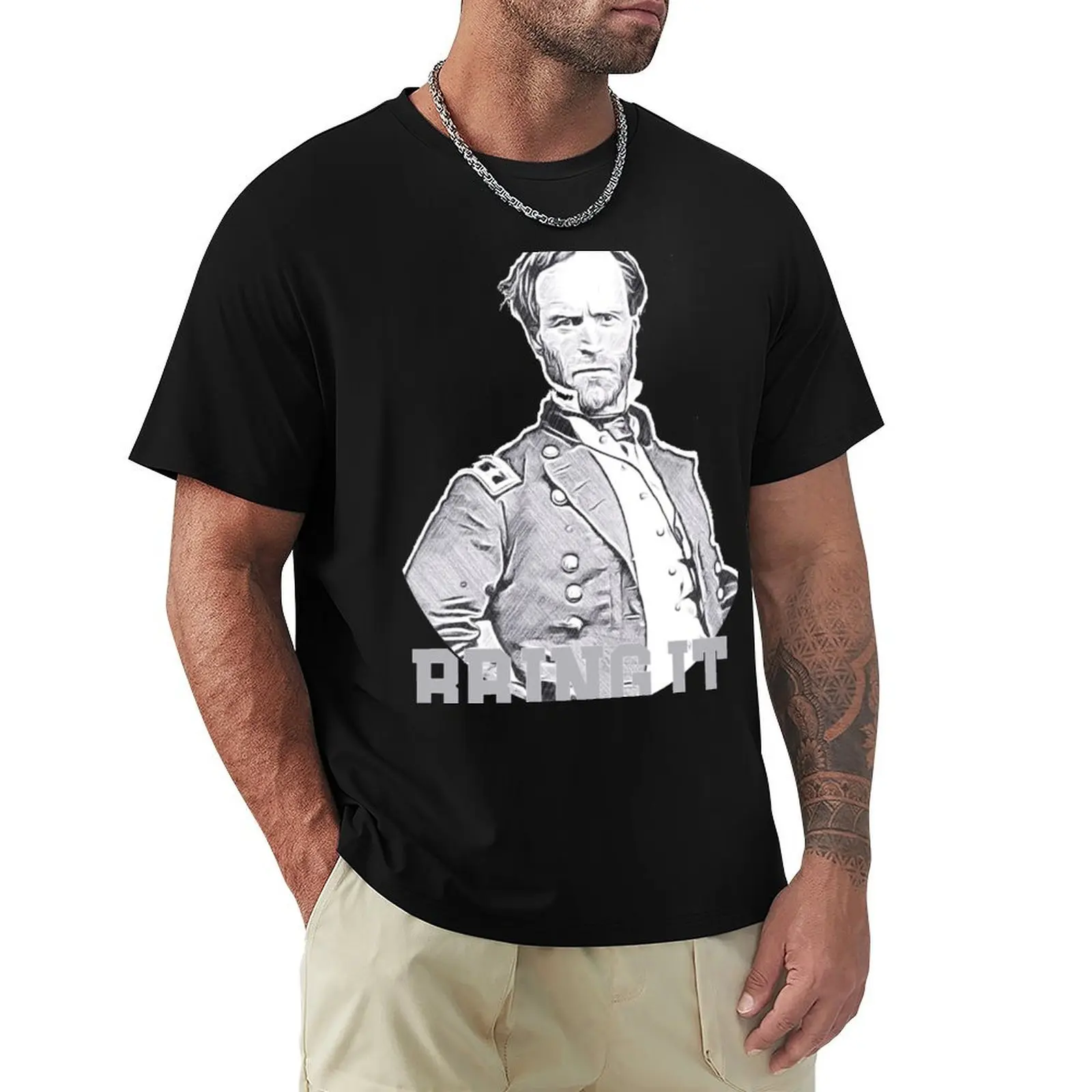 Bring It. Sherman. Pencil T-Shirt Summer Holiday Casual Tee