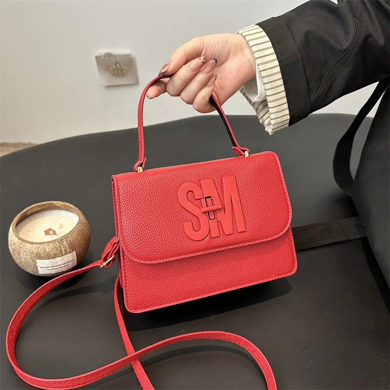 

2026 Minimalist Square Bag, Spacious Tote & Crossbody Bag for Women, Modern Work Commuter Purse, Versatile Solid Color Handbag