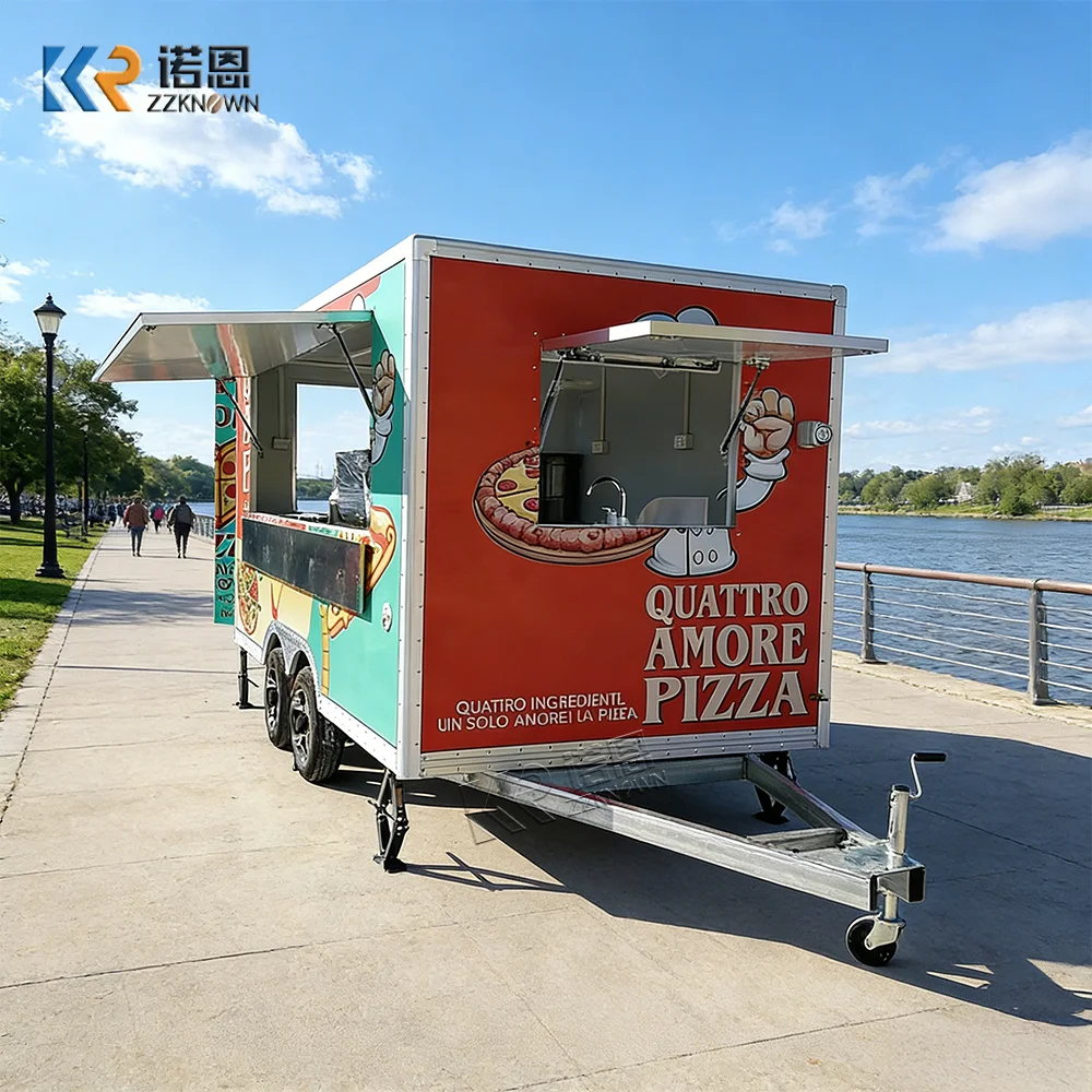 

Европейский стандартный мобильный фургон для кейтеринга, недорогой фудтрак, полностью оборудованный фургон для пиццы