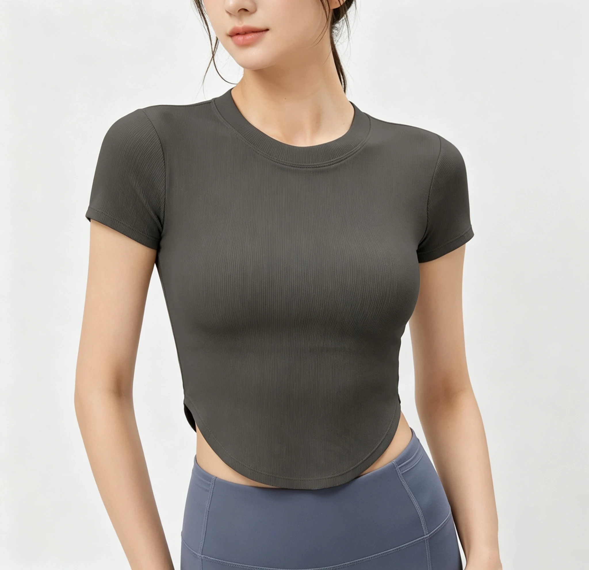 boojier-2026-nuovi-pantaloncini-da-yoga-e-fitness-per-donna-manica-corta-traspiranti-in-nylon-uniforme-per-pilates-lunghezza-corta