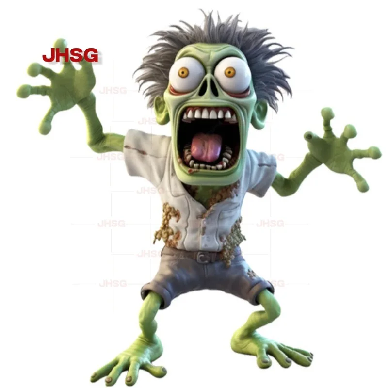 

Cute Green Zombie Car Motorcycle Sticker Waterproof DIY Halloween Decoration